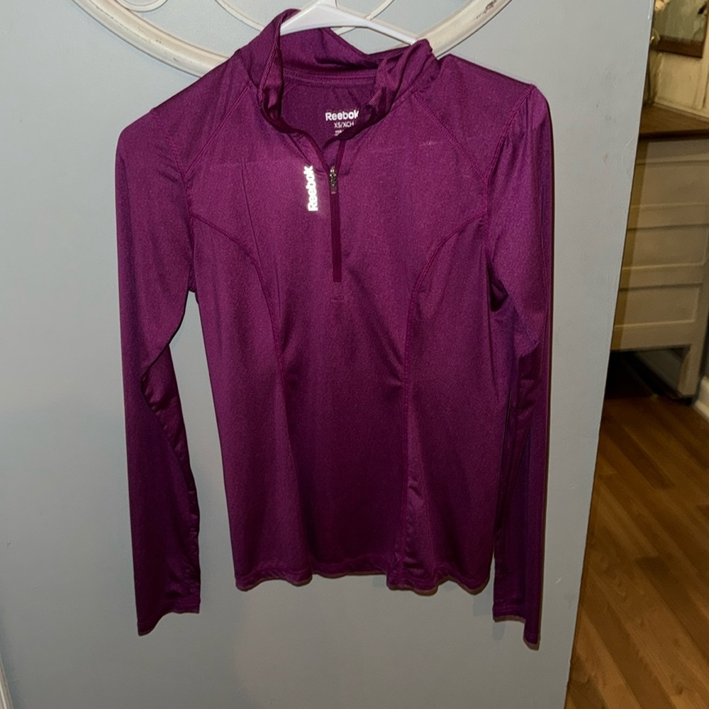 Reebok purple athletic zip up. Barely worn.